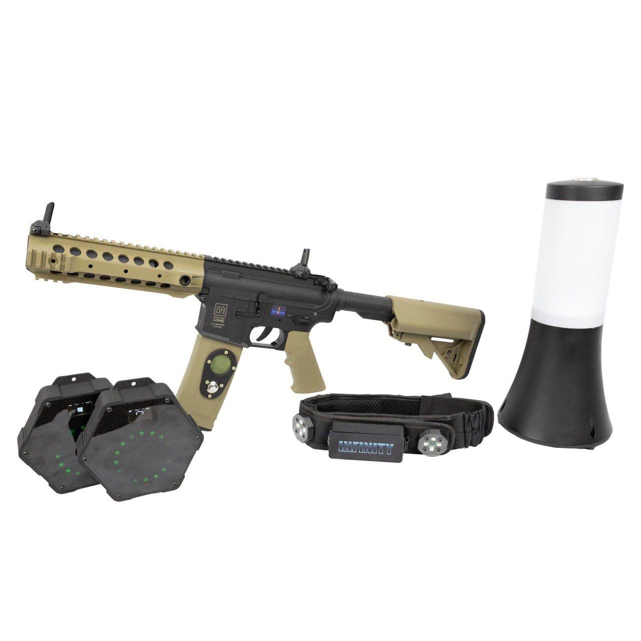 Комплект Лазертаг на 10 гравців, тагер - макет М4(AR-15)